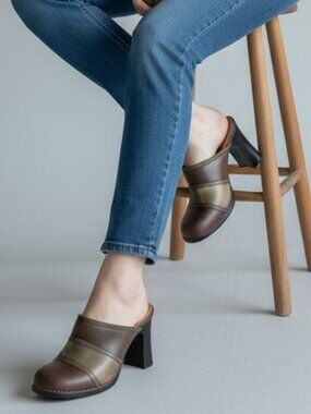 Y2K stacked heel mules - Highlights brand - NIB
